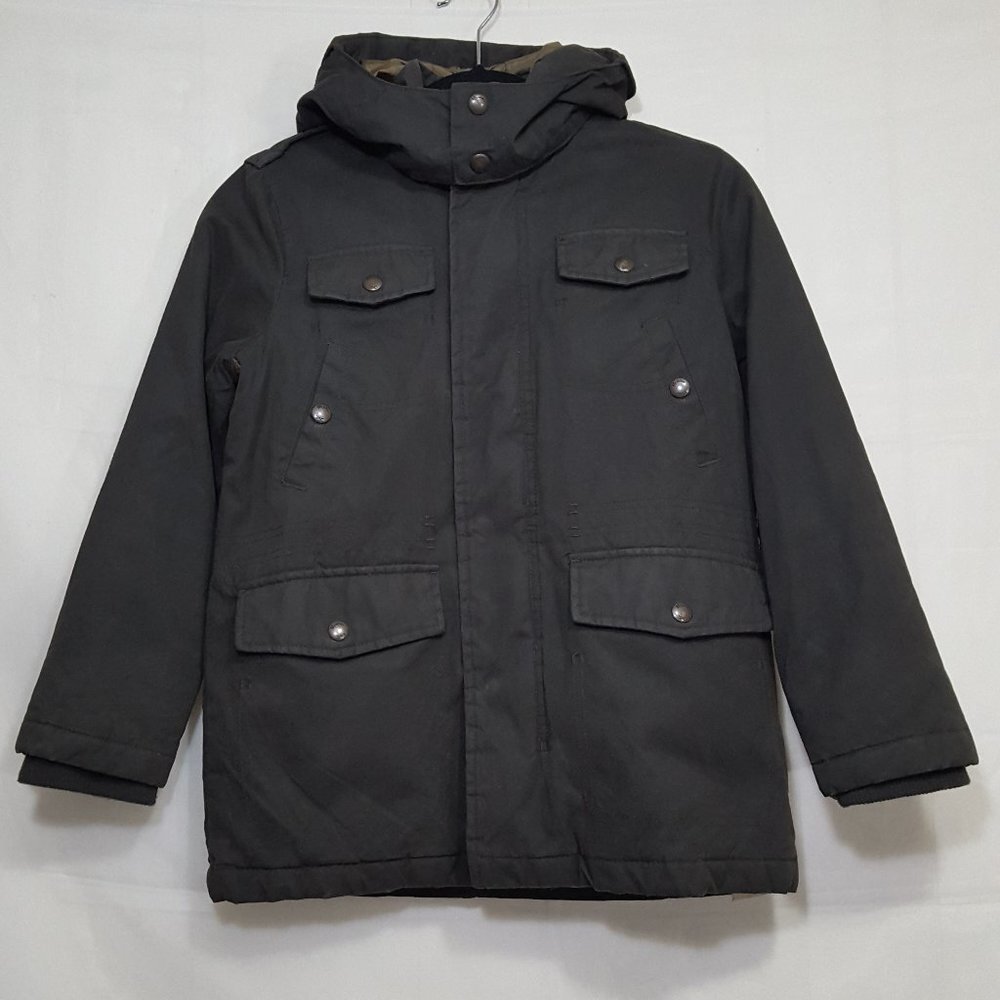 Massimo Dutti Kids Insulated Coat Jacket Size 9-10 years Removable Hood 134-146